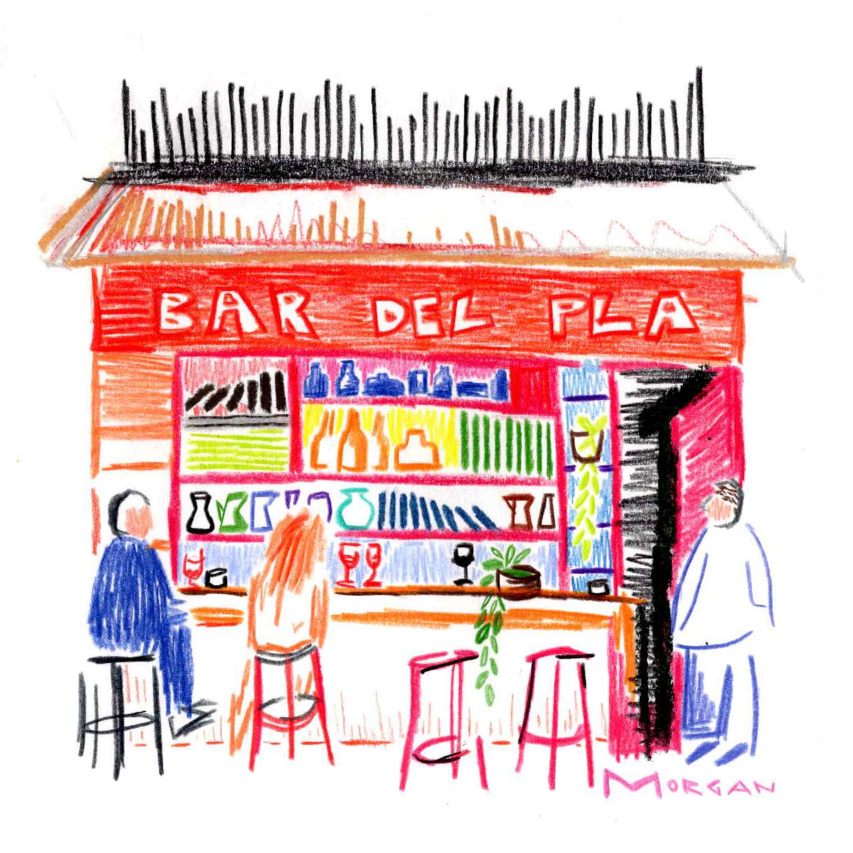 Three at a bar